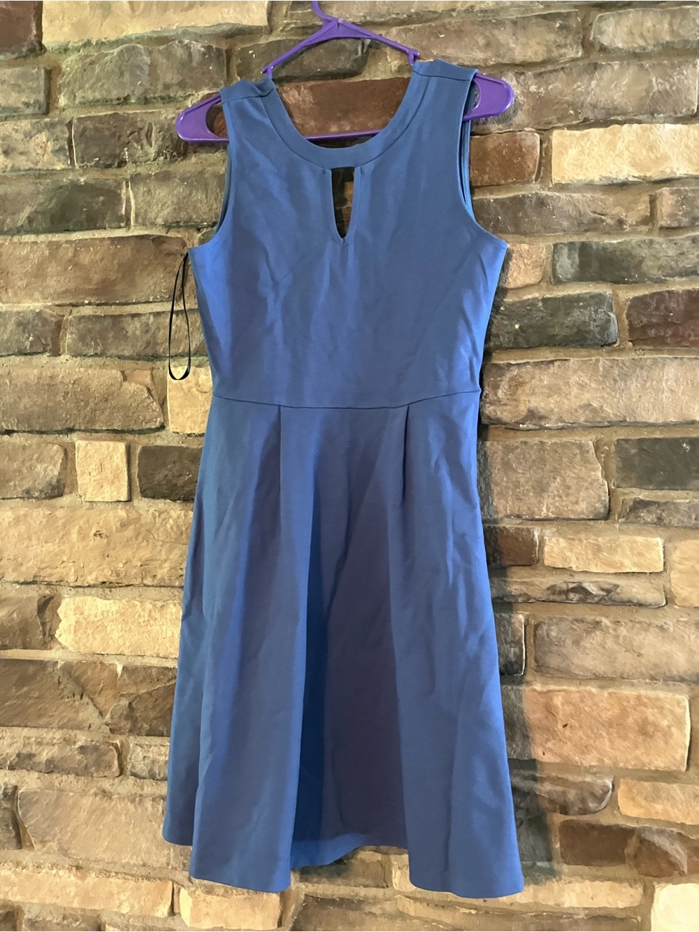 Papermoon Sleeveless Blue Fit-and-Flare Dress